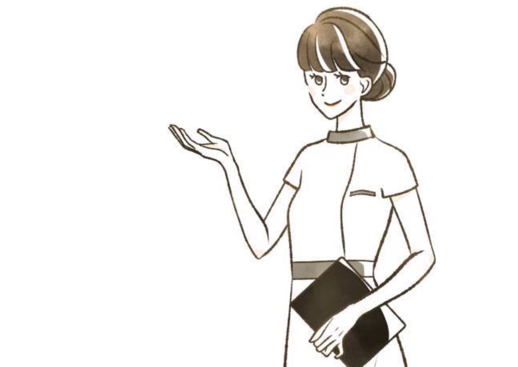 皮膚科で相談しているイメージ